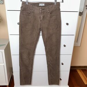 Free People Brown Women Corduroy Jeans